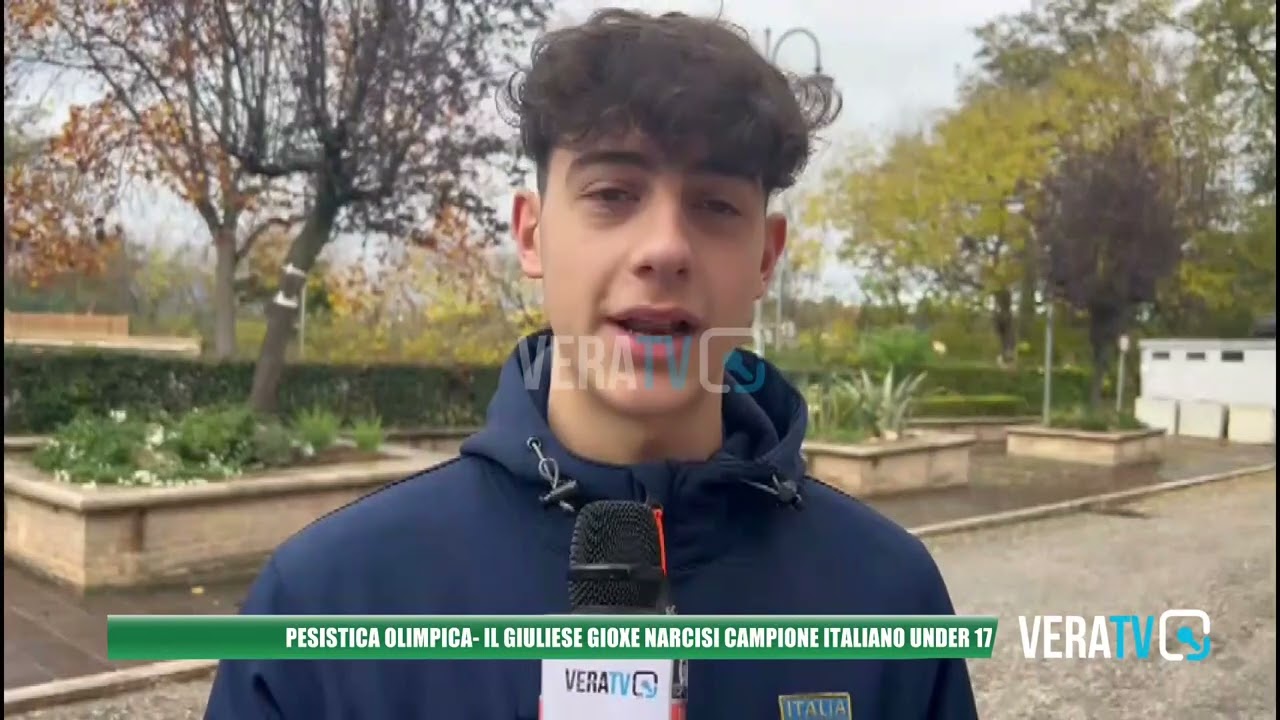 Giulianova – Il giovane Gioxe Narcisi campione italiano under 17 di pesistica olimpica