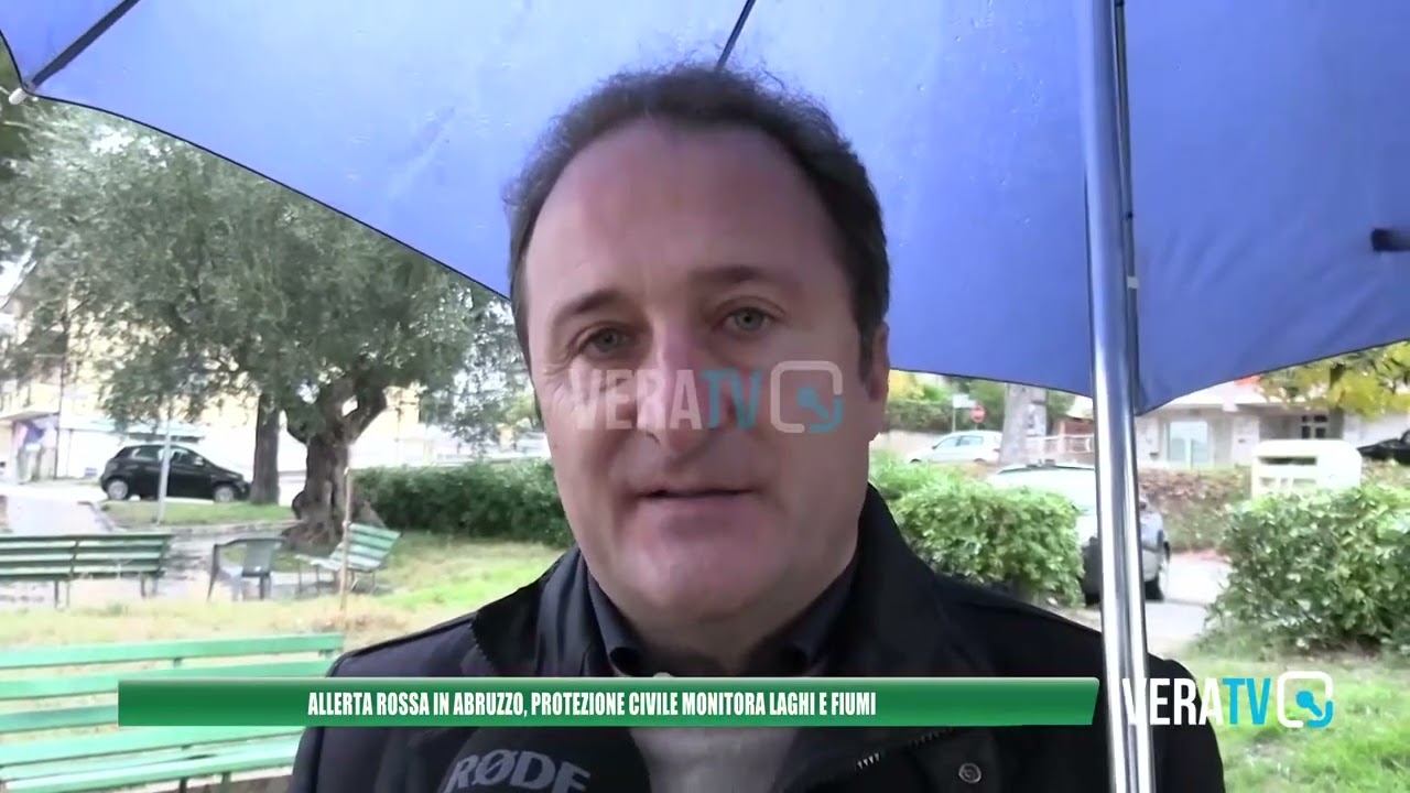 Maltempo – Allerta rossa in Abruzzo, la protezione civile monitora laghi e fiumi