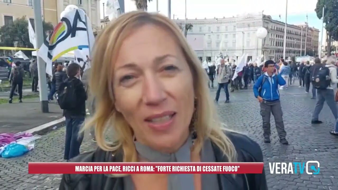 Marcia per la pace, Ricci a Roma: “Forte richiesta di cessate fuoco”