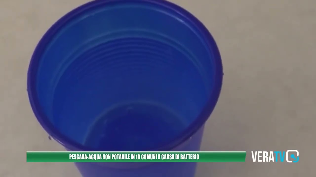 Pescara – Acqua non potabile in dieci Comuni della provincia a causa di un batterio