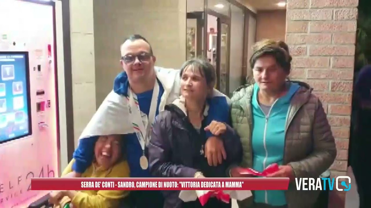 Serra De’ Conti, la storia di Sandro: tre argenti per il campione paralimpico di nuoto