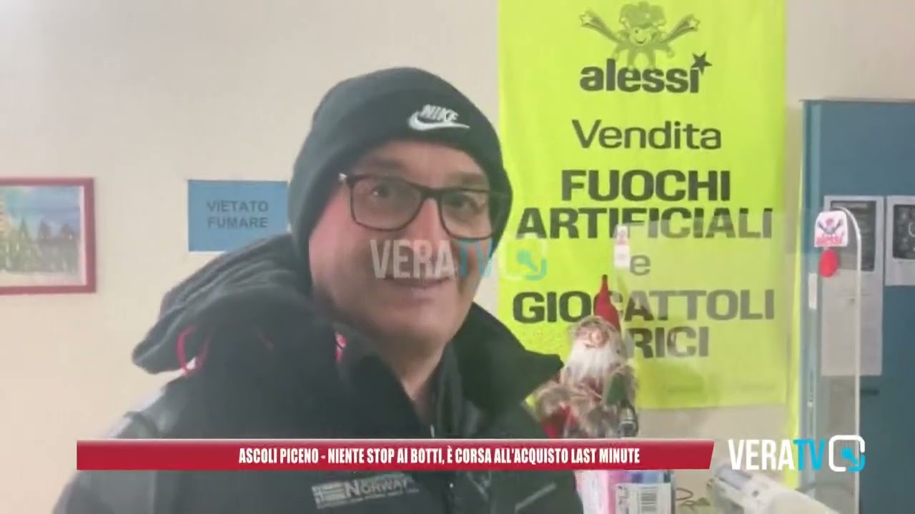 Ascoli Piceno – Niente stop ai botti, è corsa all’acquisto last minute