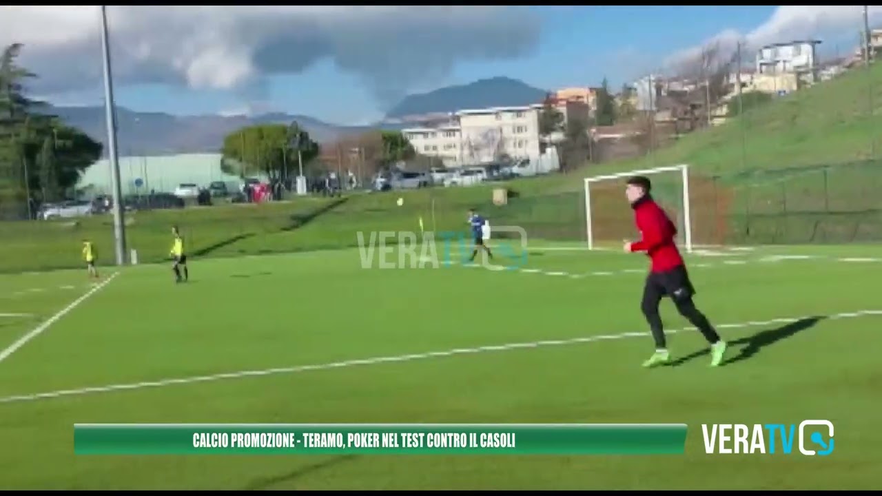 Calcio Promozione – Teramo, poker nel test amichevole contro il Casoli