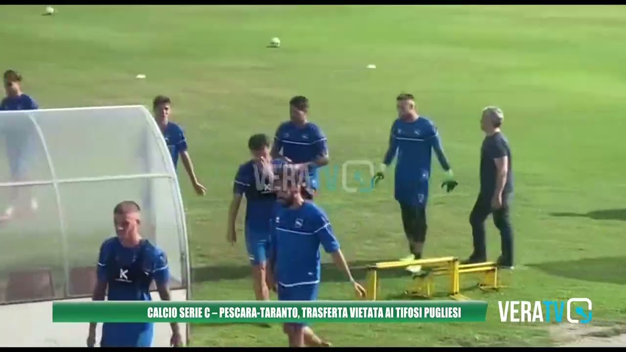 Calcio Serie C, Pescara-Taranto, trasferta vietata ai tifosi pugliesi