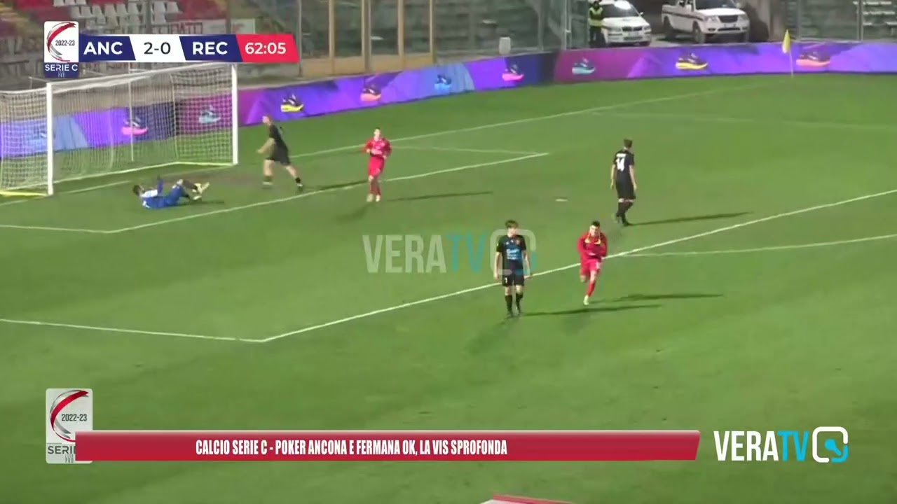 Calcio Serie C – Vincono Ancona e Fermana, crolla la Vis Pesaro