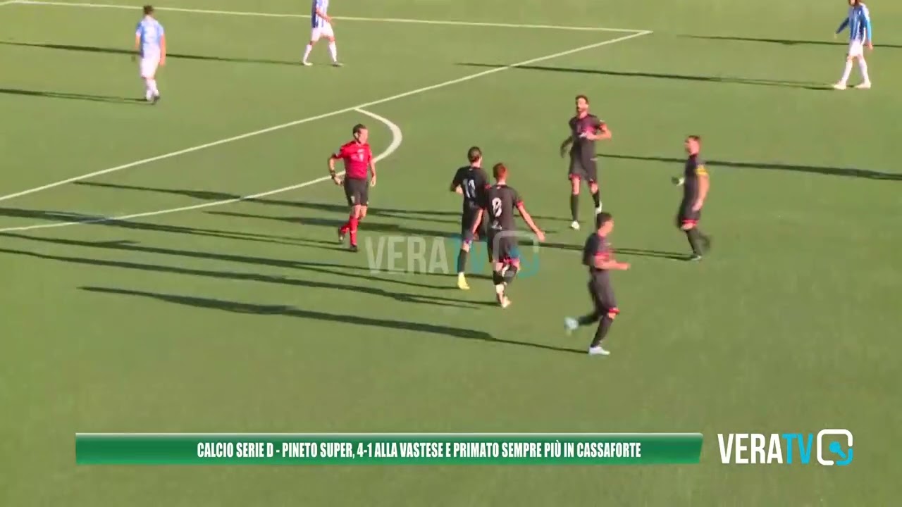 Calcio Serie D – Il Pineto schianta la Vastese 4-1 e mantiene il distacco dalle inseguitrici
