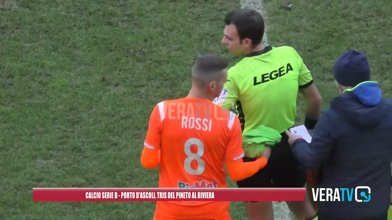 Calcio Serie D – Porto D’Ascoli sconfitto in casa dal Pineto, la vetta si allontana