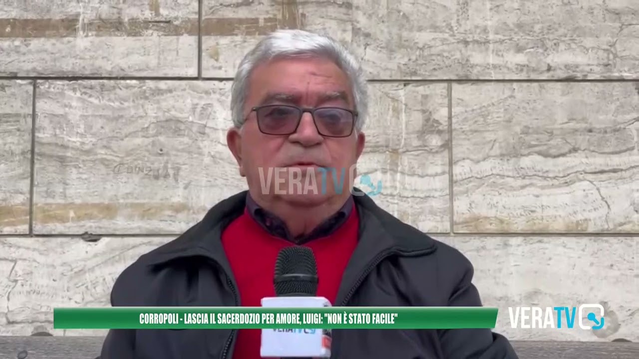 Corropoli – Lascia il sacerdozio per amore, a Vera Tv la storia di Luigi Volpe: “È stato difficile”