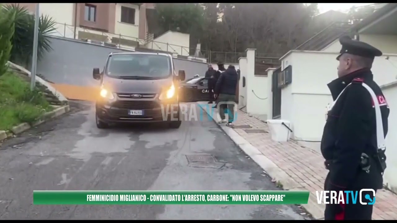 Femminicidio Miglianico, convalidato l’arresto per Giovanni Carbone: “Non volevo scappare”
