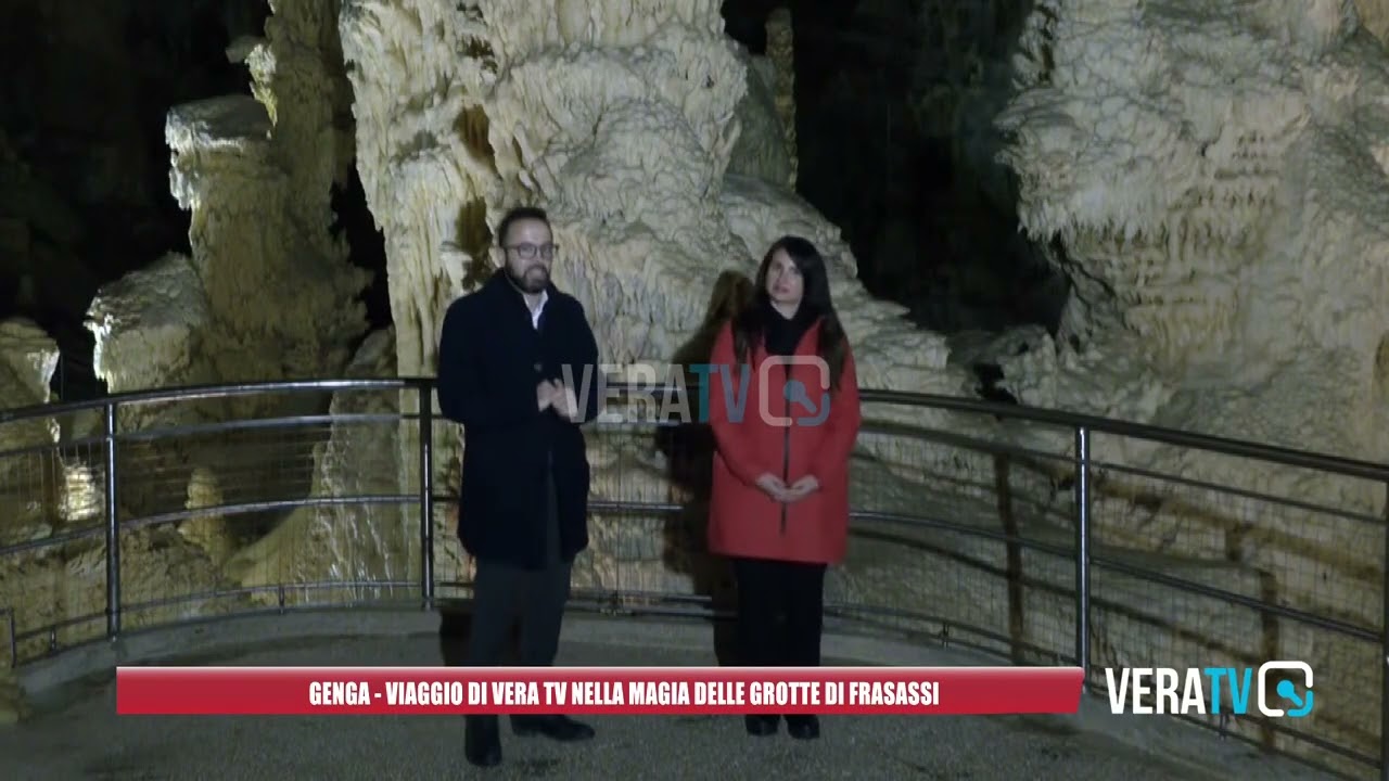 Genga, viaggio di Vera TV nella magia delle Grotte di Frasassi