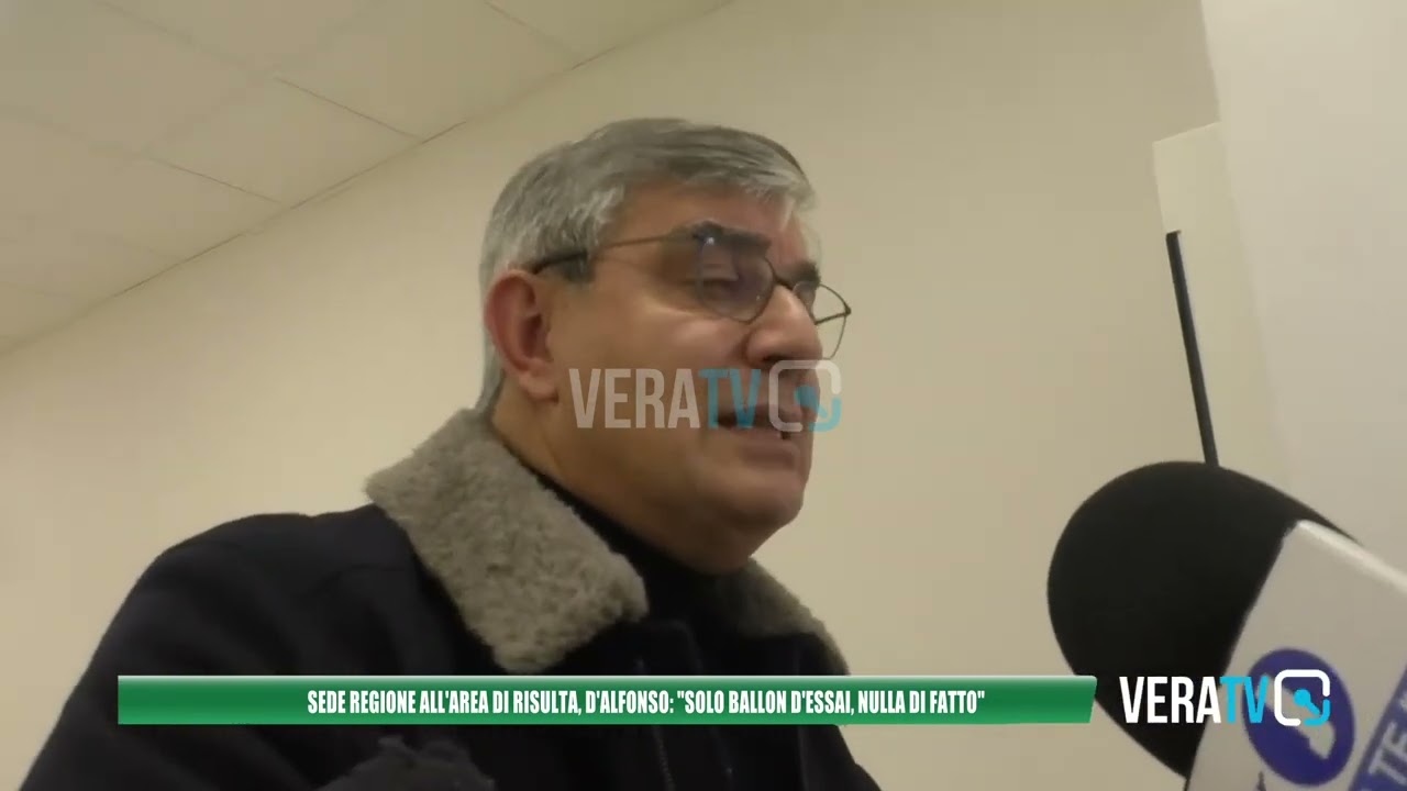 Pescara – Sede della Regione nell’area di risulta, D’Alfonso: “Distrazione di massa”