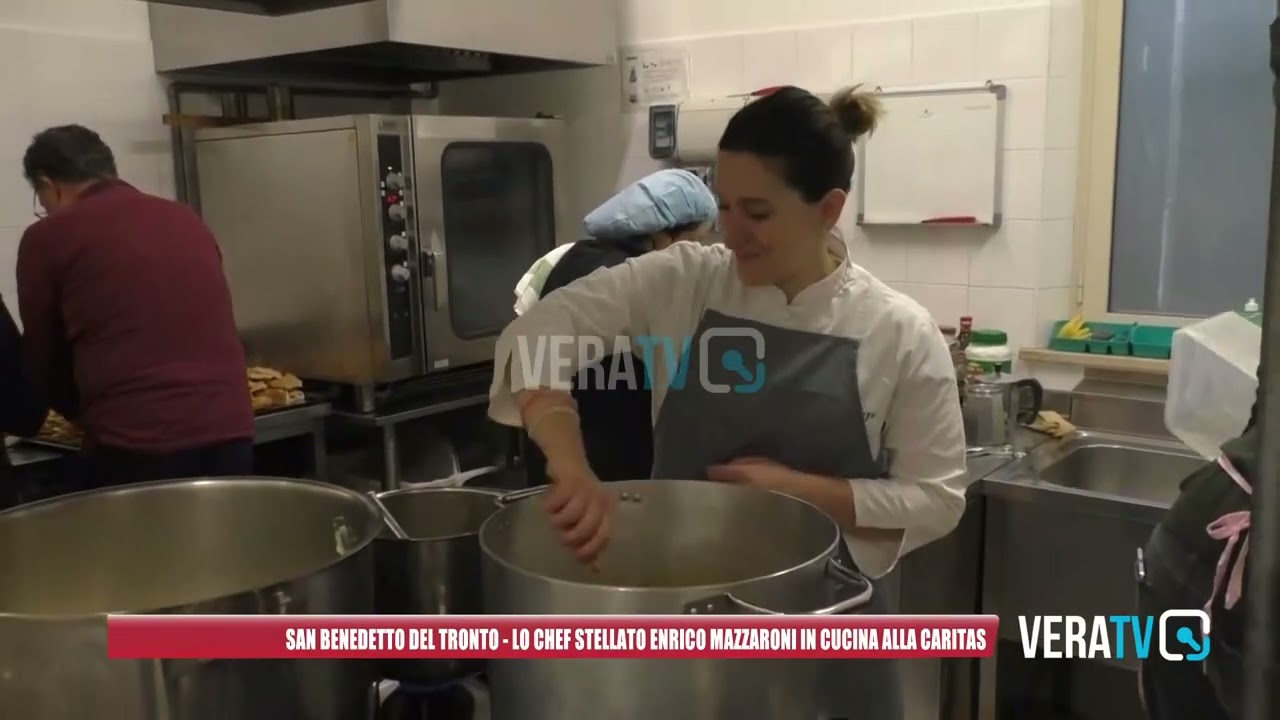 San Benedetto del Tronto – Sorpresa alla Caritas, in cucina c’è lo chef stellato Mazzaroni