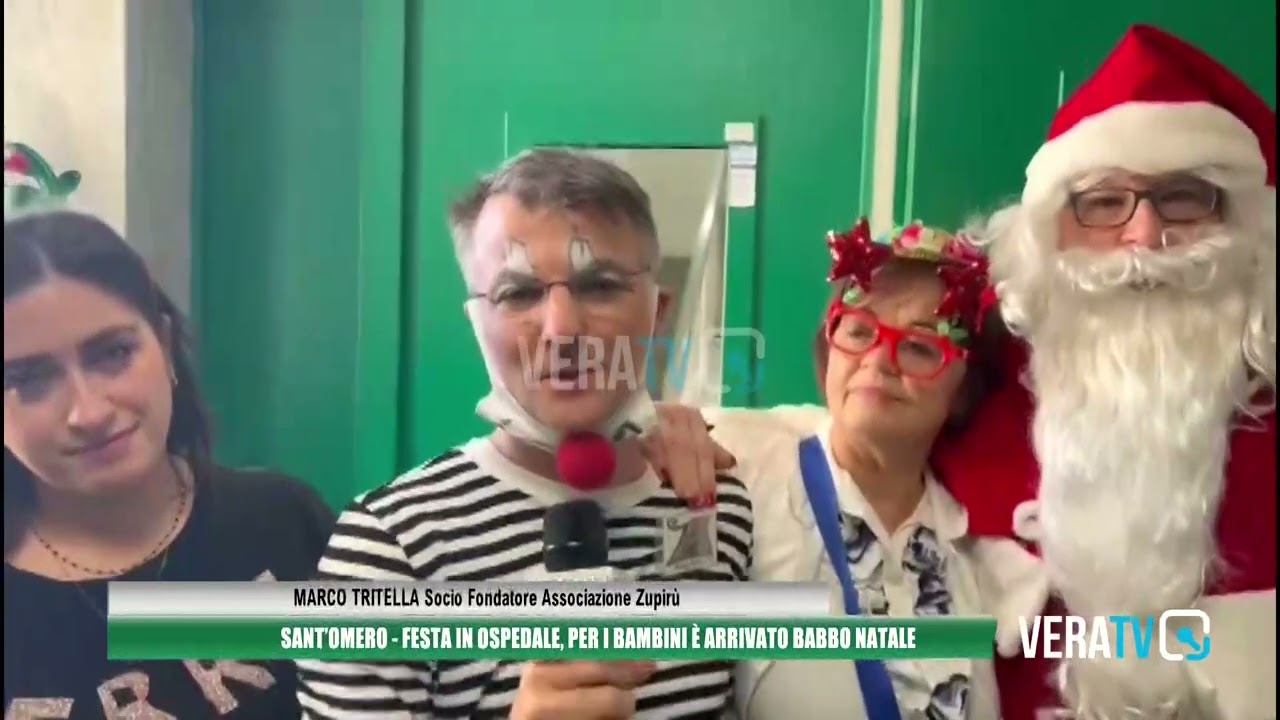 Sant’Omero – Festa in ospedale, per i bambini è arrivato Babbo Natale