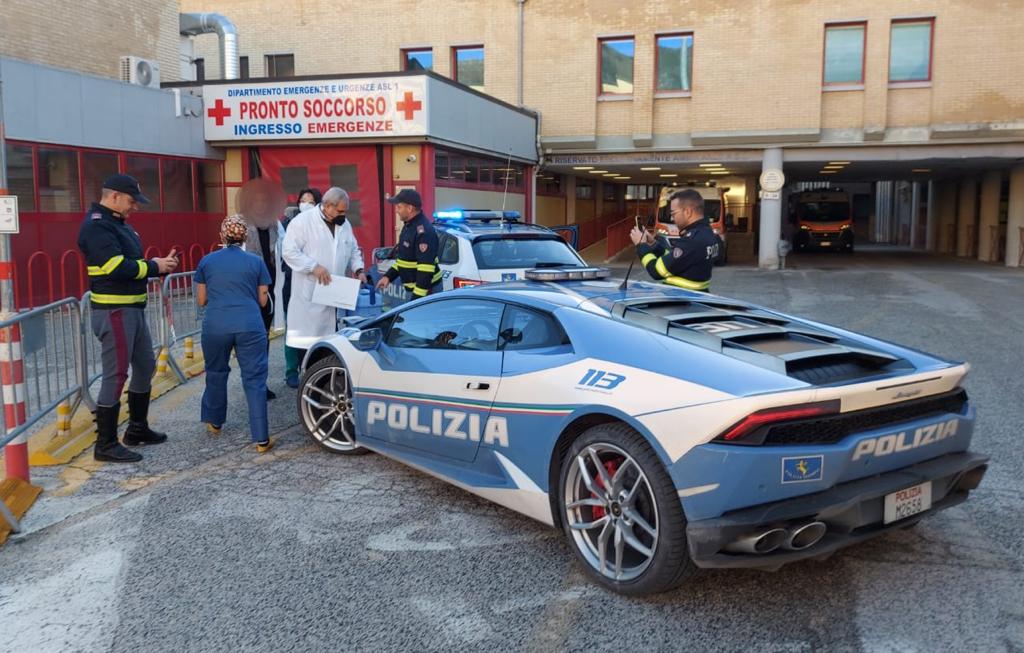 L’Aquila – Corsa della Polizia da Padova al San Salvatore per il trasportare un organo e salvare un paziente
