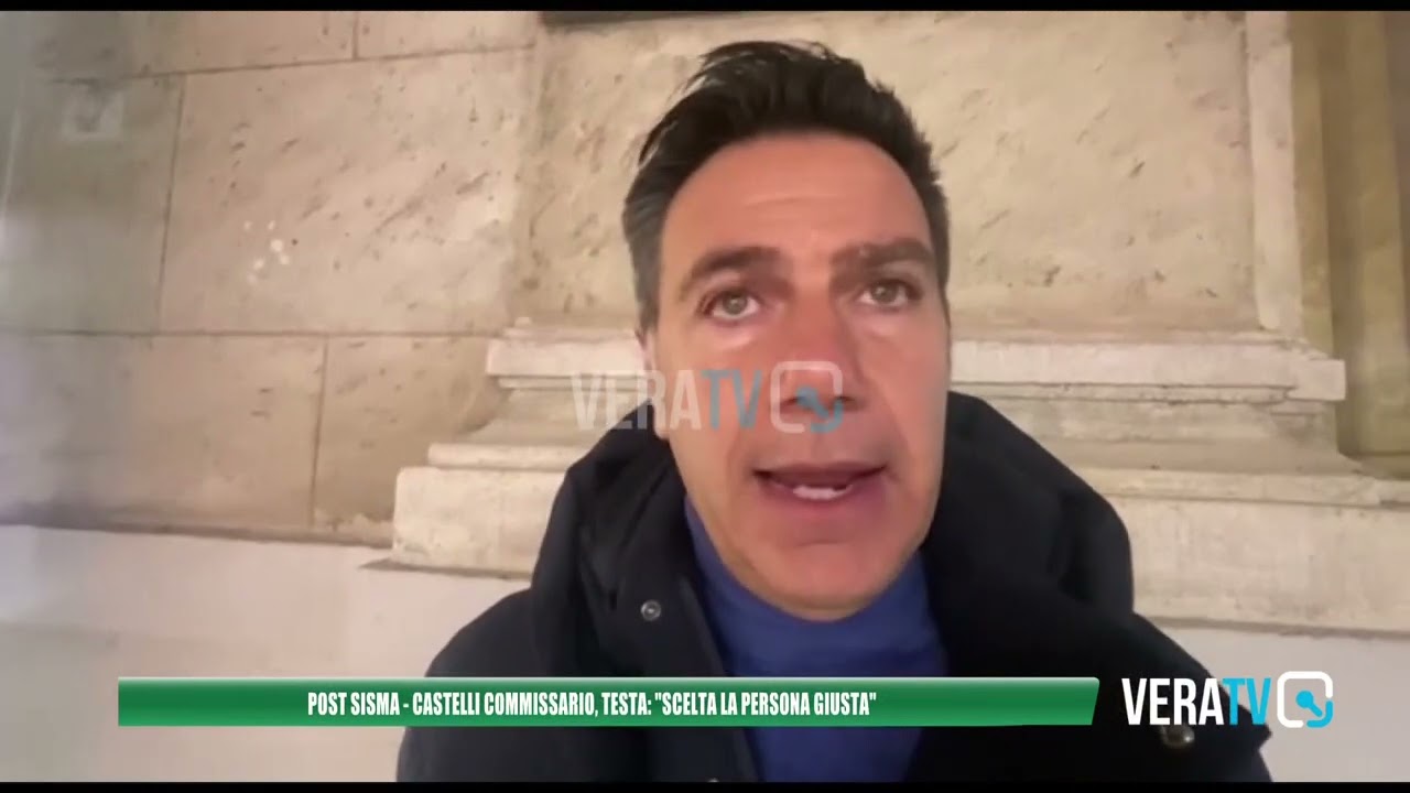 Abruzzo – Castelli neo commissario alla ricostruzione, Testa: “É l’uomo giusto”