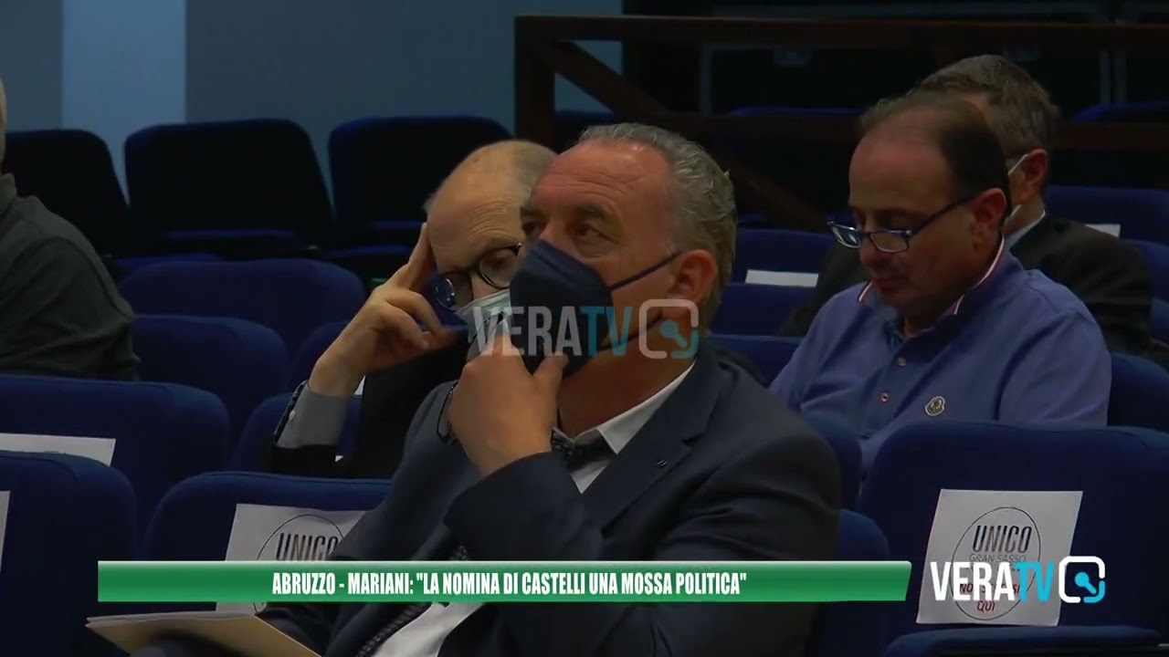 Abruzzo – Mariani contro la nomina di Castelli a commissario post sisma: “Una mossa politica”