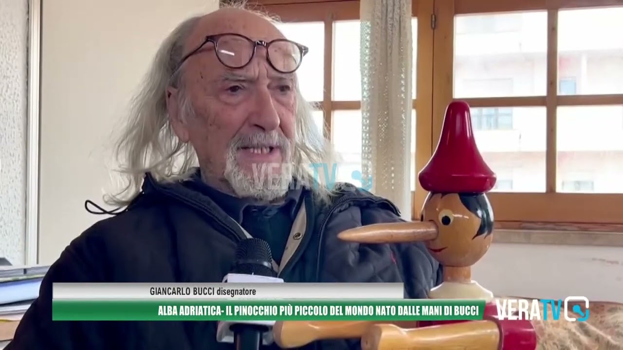 Alba Adriatica: il Pinocchio più piccolo del mondo nato dalle mani di Bucci