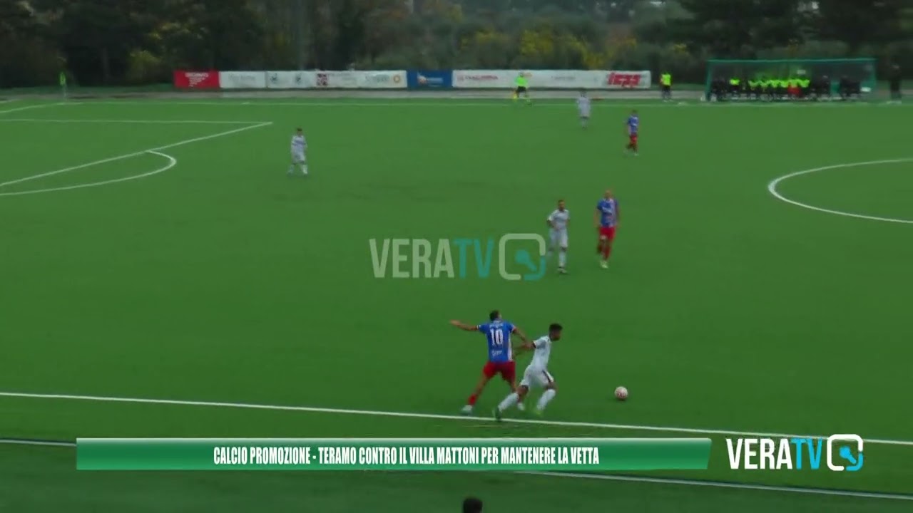 Calcio Promozione – Teramo contro il Villa Mattoni per mantenere la vetta della classifica
