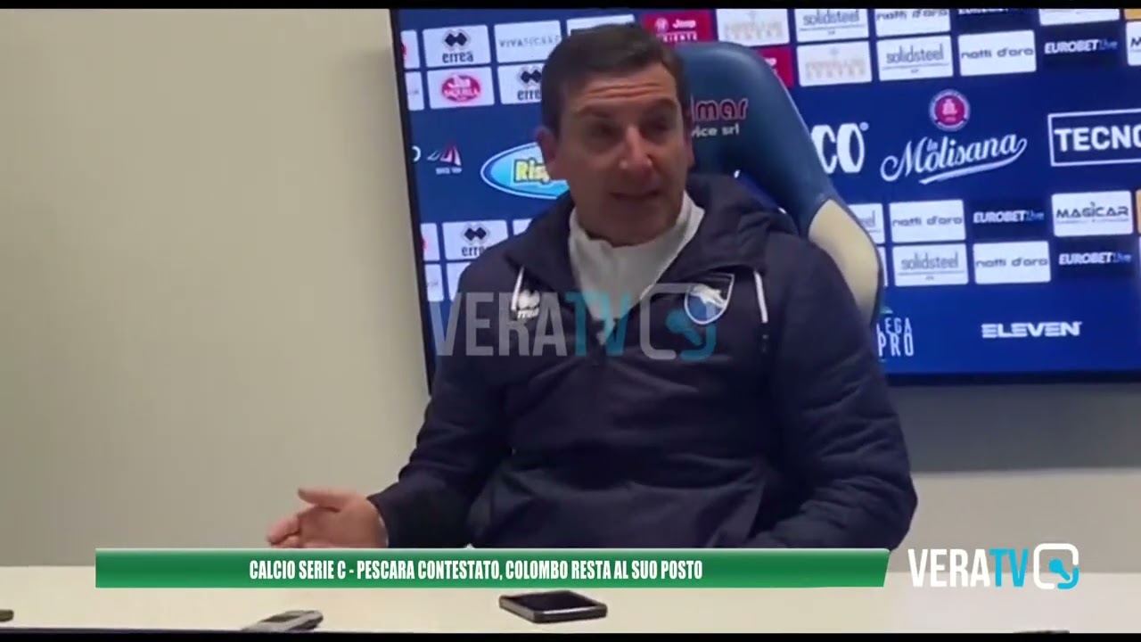 Calcio Serie C – Pescara contestato, ma Colombo resta al suo posto