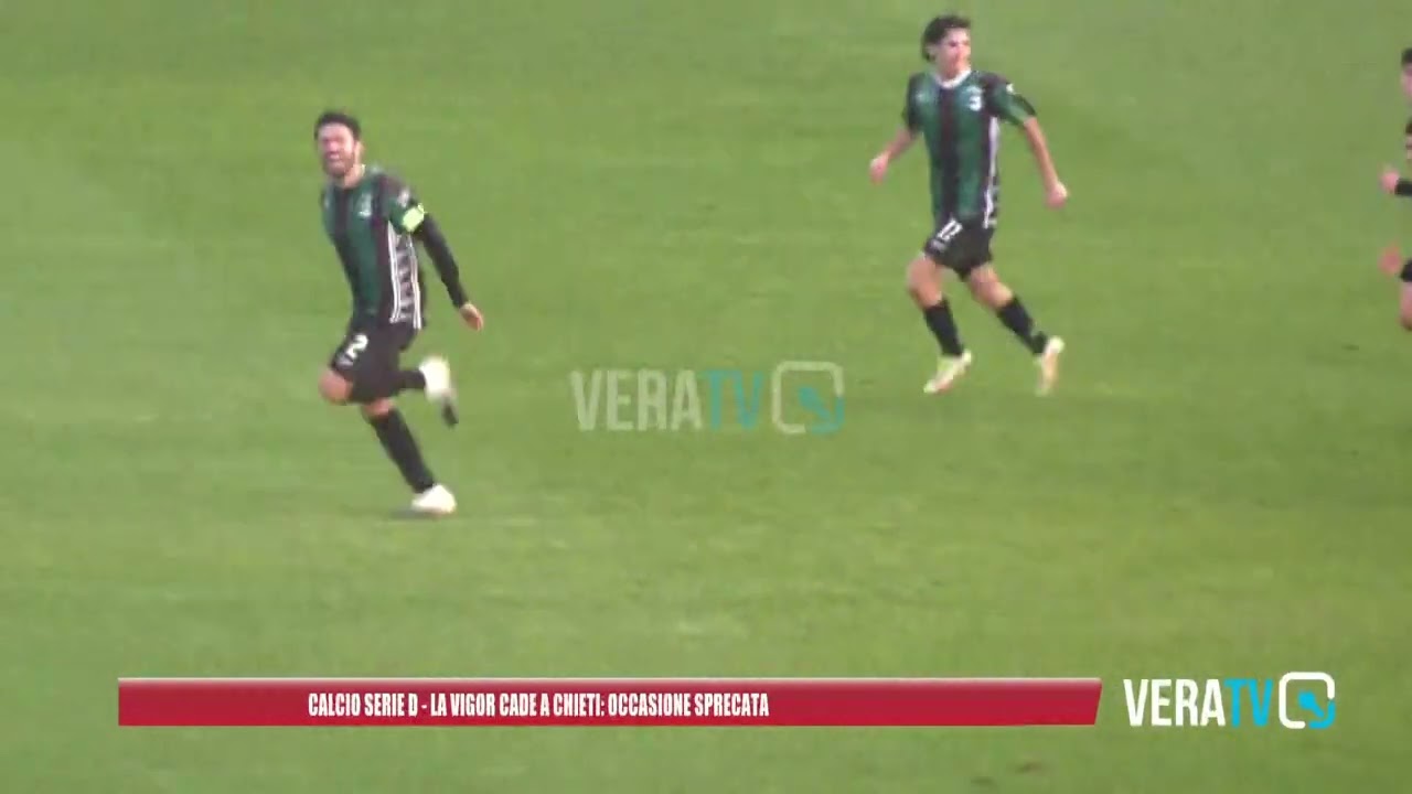 Calcio Serie D – La Vigor Senigallia cade a Chieti e resta distante dalla vetta