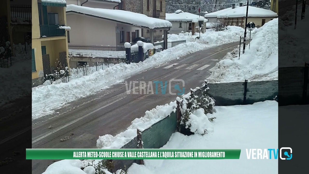 Nevica tra Aquilano e Teramano, Di Bonaventura: “Situazione in miglioramento”