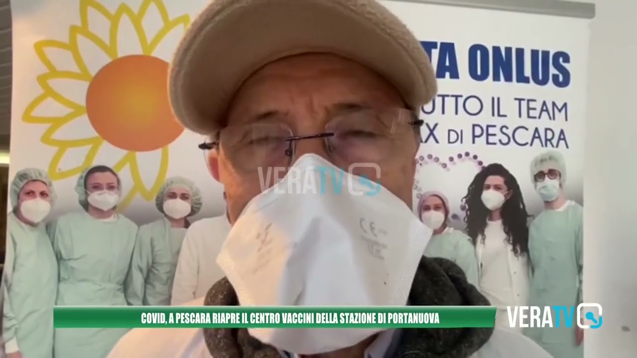 Pescara – Covid, riapre il centro vaccini della stazione di Porta Nuova