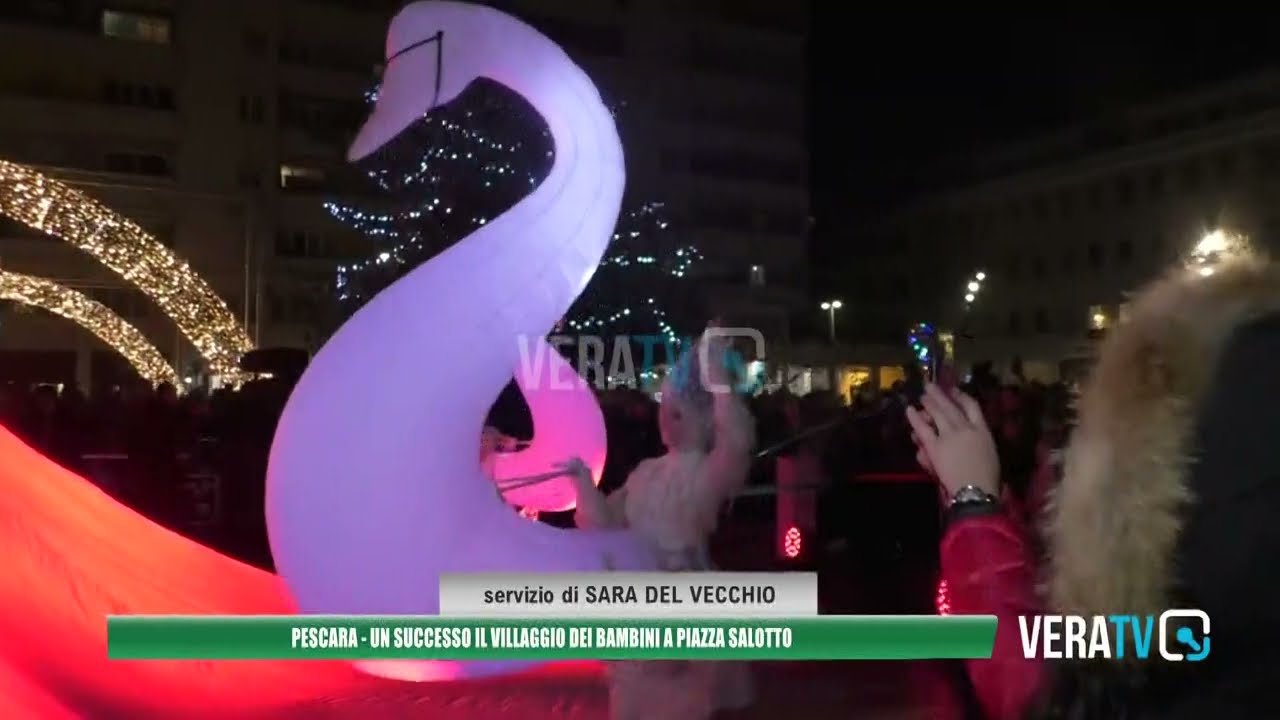 Pescara – Festività, successo per il villaggio dei bambini in piazza Salotto