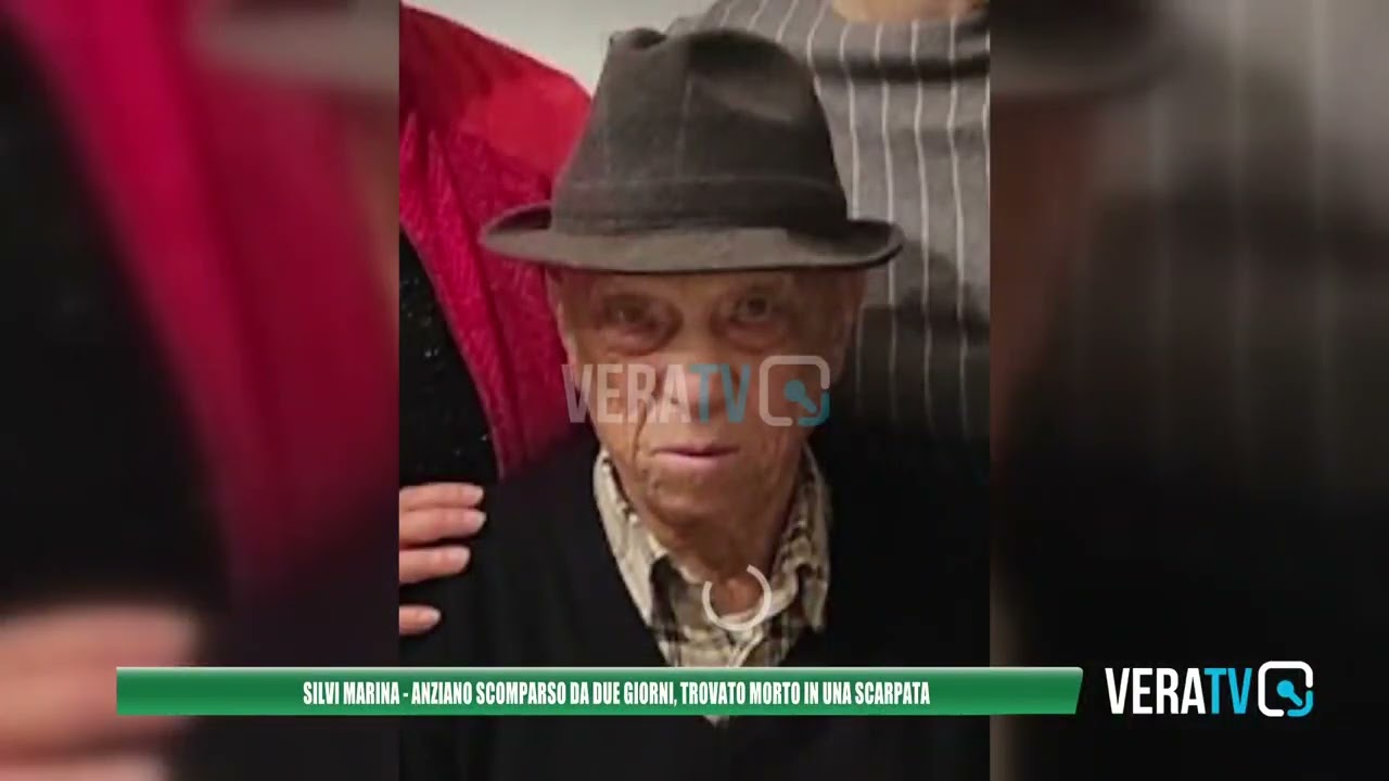 Silvi Marina, anziano scomparso da due giorni: trovato morto in una scarpata