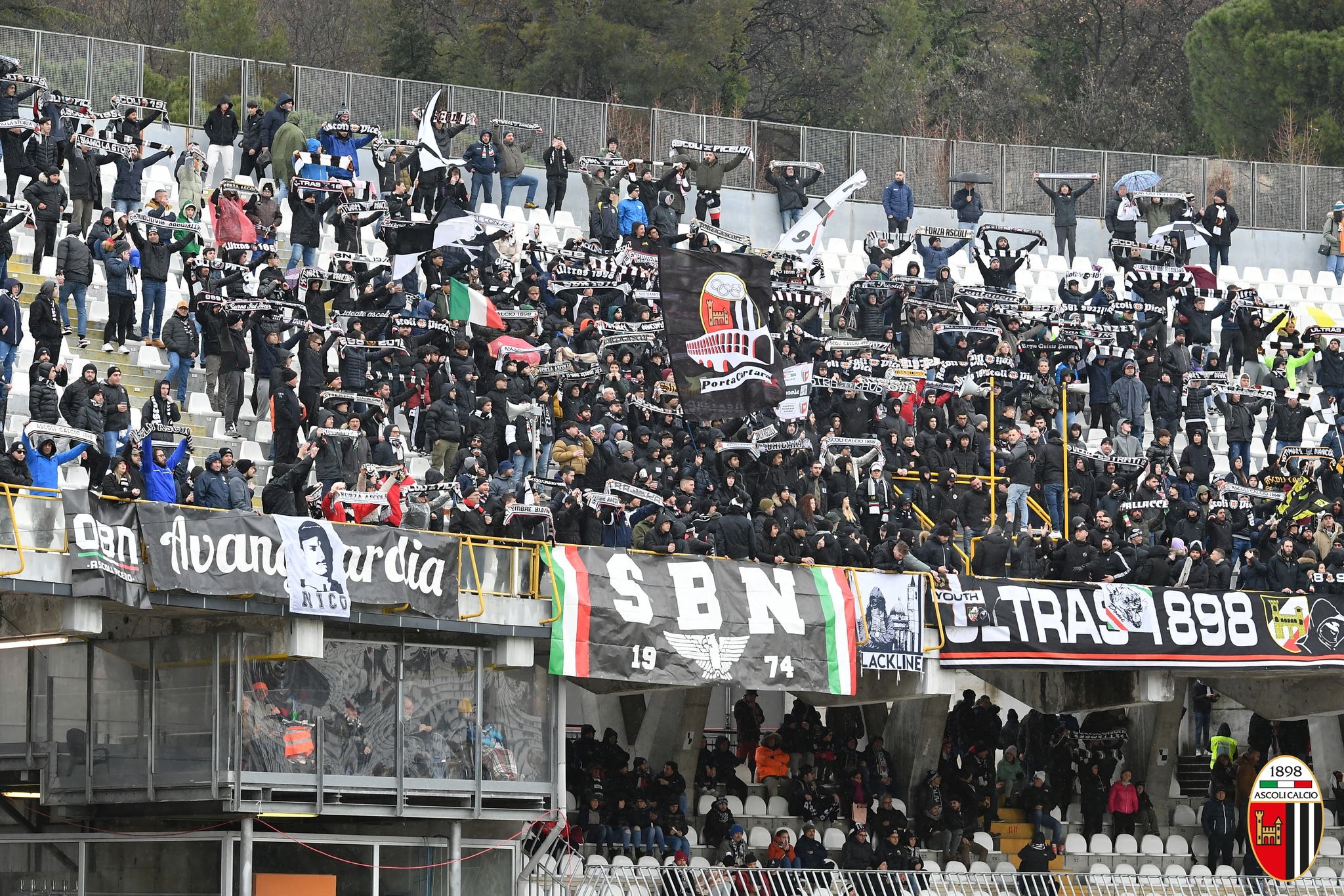 Modena-Ascoli, 333 tifosi bianconeri al Braglia