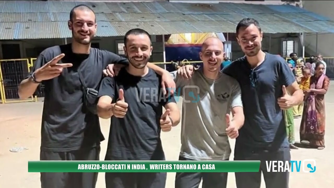 Abruzzo – Arrestati poi liberati in India, i writer tornano a casa