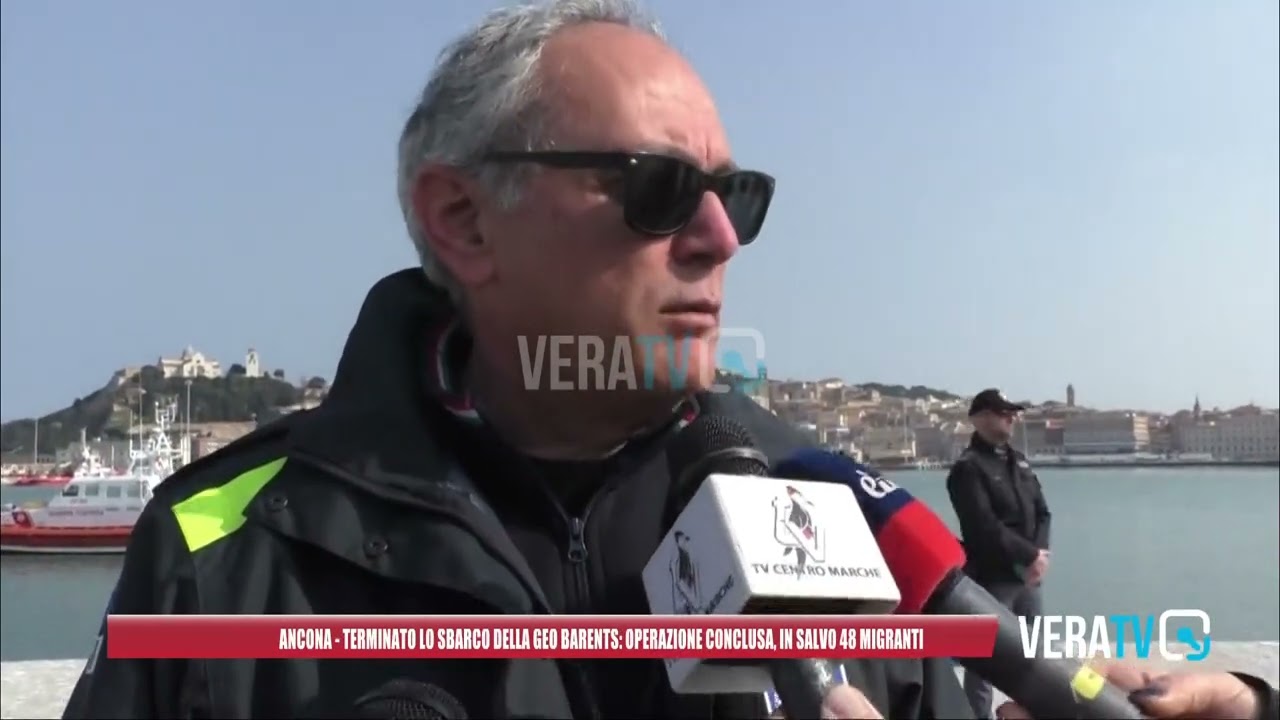 Ancona – Terminato lo sbarco della Geo Barents: in salvo 48 migranti