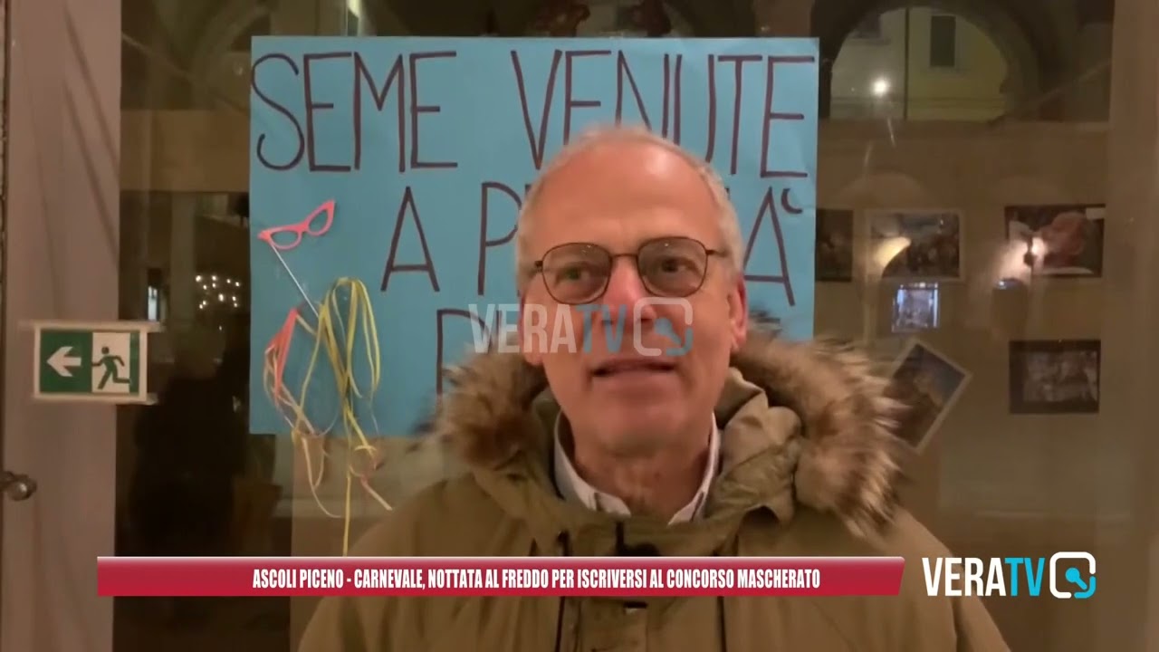 Ascoli Piceno – Carnevale, nottata al freddo per iscriversi al concorso mascherato