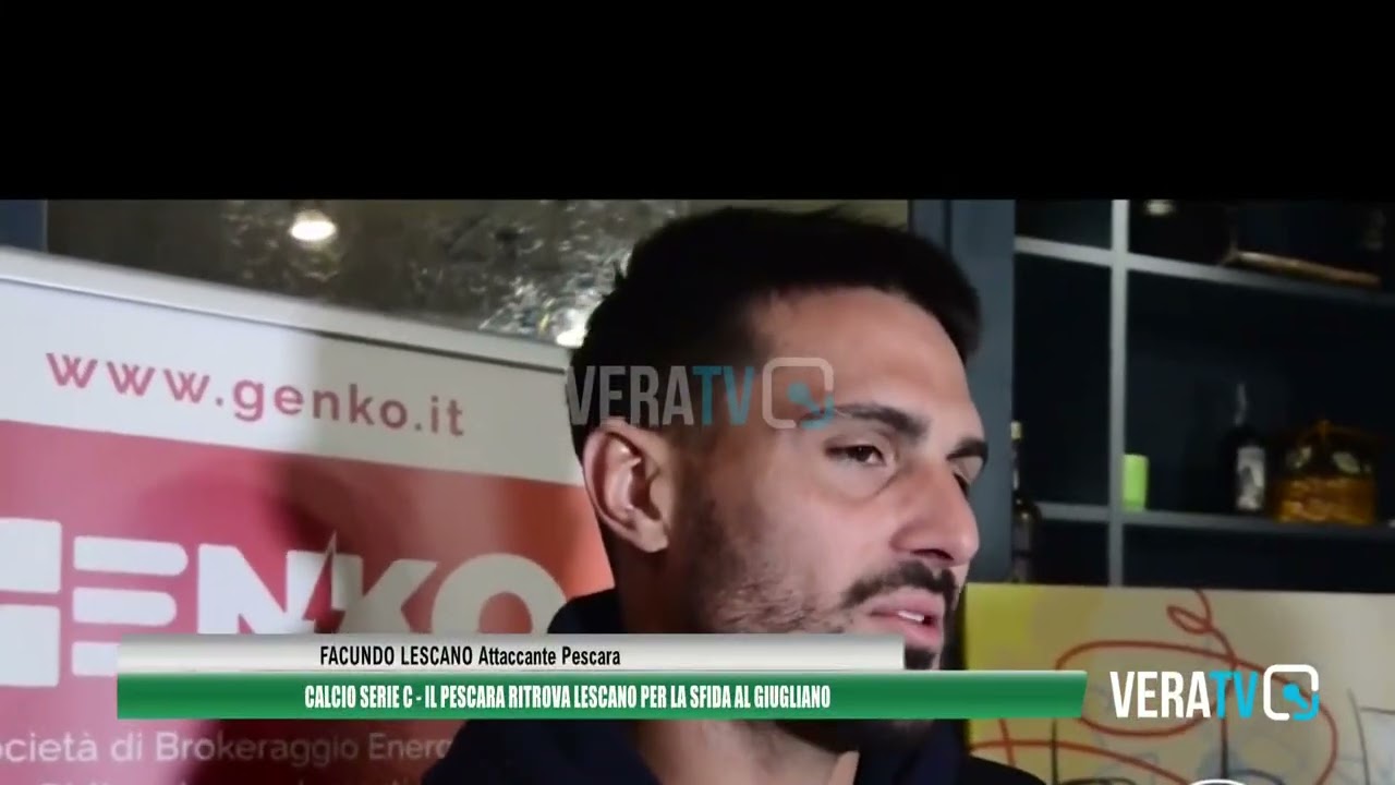 Calcio Serie C – Il Pescara ritrova anche Lescano per la sfida contro il Giugliano