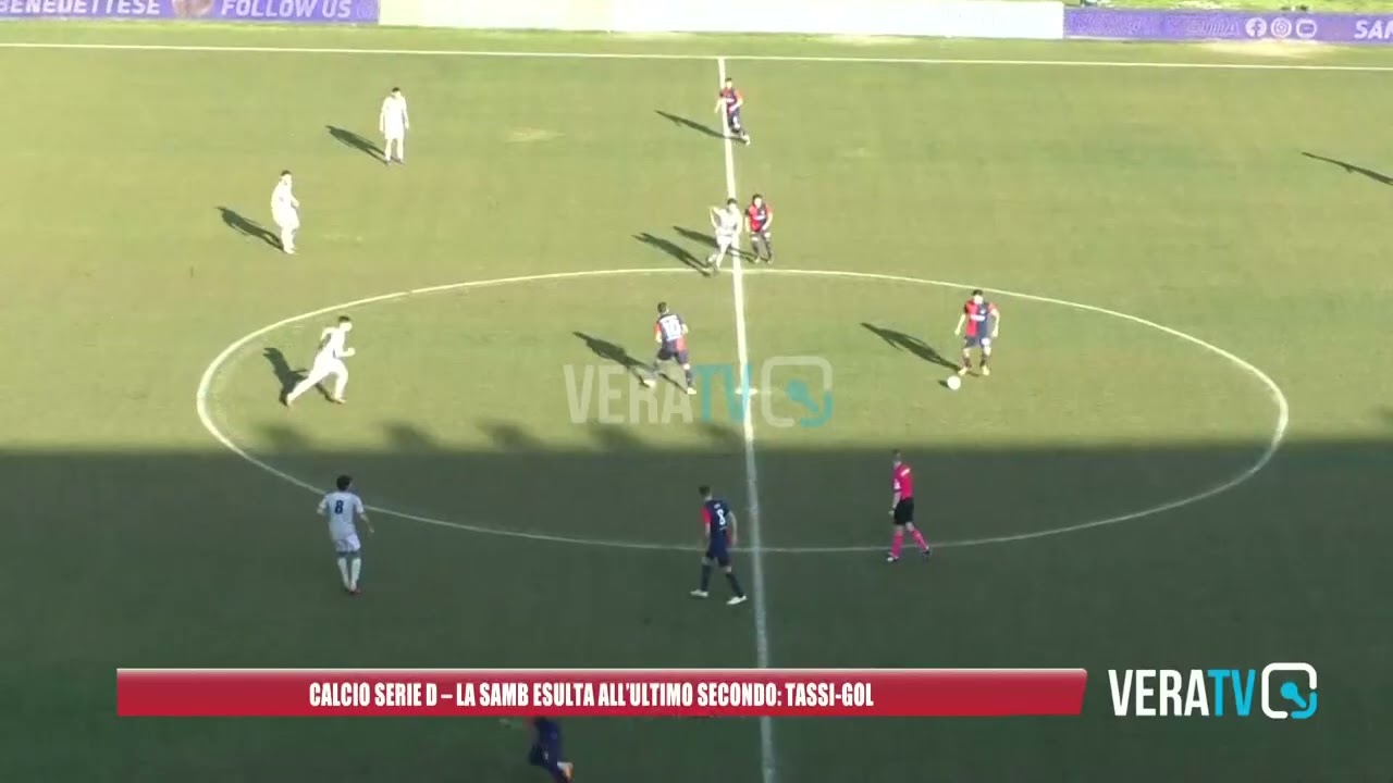 Calcio Serie D – La Samb esulta all’ultimo secondo:Tassi-Gol