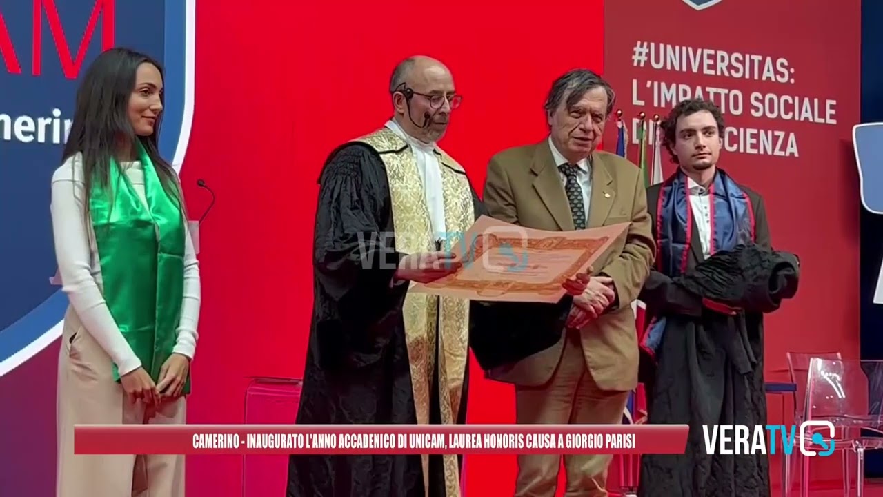 Camerino – Inaugurato l’anno accademico di Unicam, laurea honoris causa a Parisi