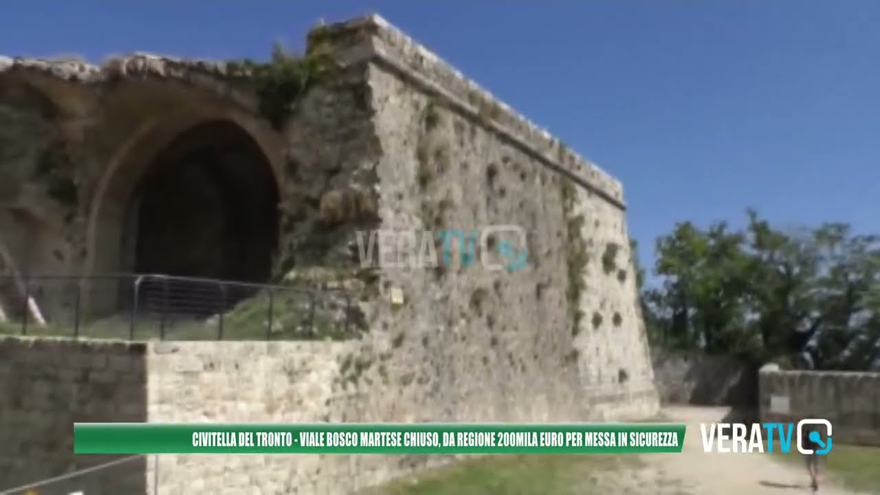 Civitella del Tronto – Viale Bosco Martese chiuso: da Regione 200mila euro per messa in sicurezza