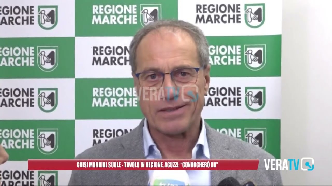 Crisi Mondial Suole – Tavolo in regione, Aguzzi : “Convocherò AD
