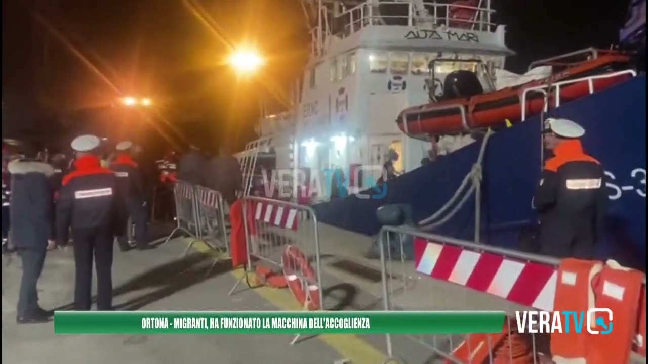 Ortona – Funziona la macchina dell’accoglienza, sbarcati 40 migranti