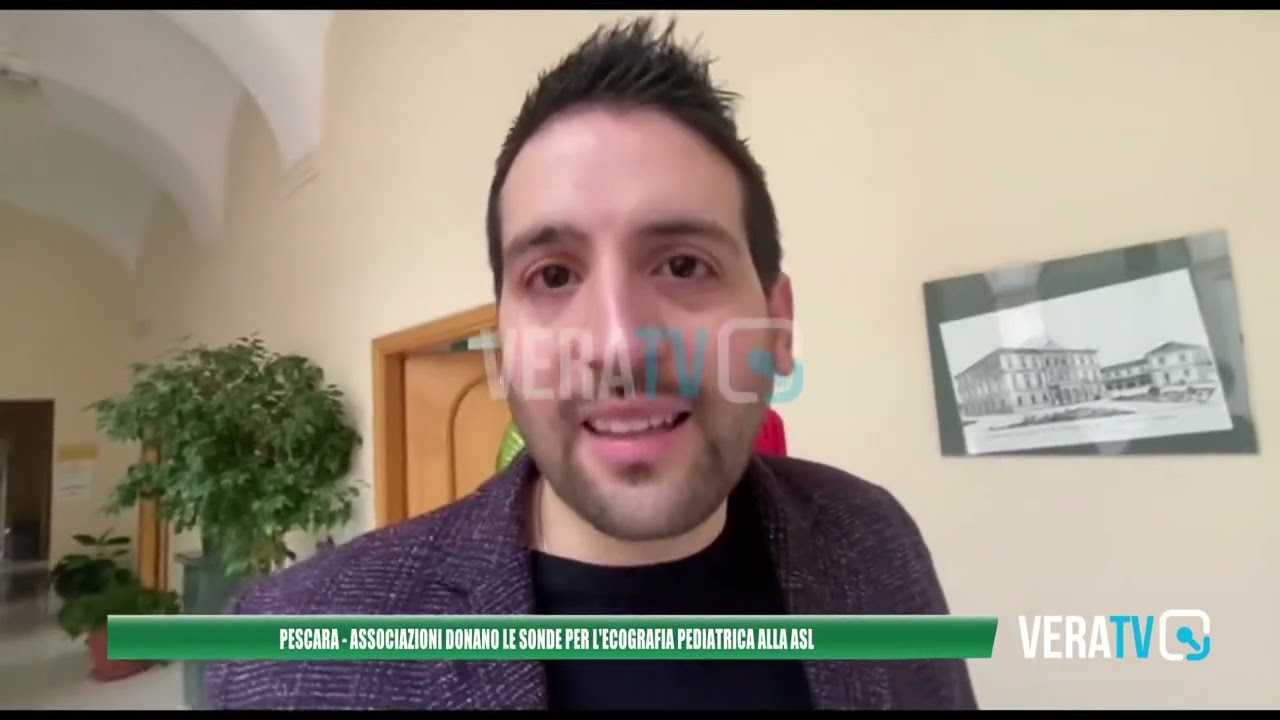 Pescara – Solidarietà, sonde per l’ecografia pediatrica donate alla Asl dalle associazioni
