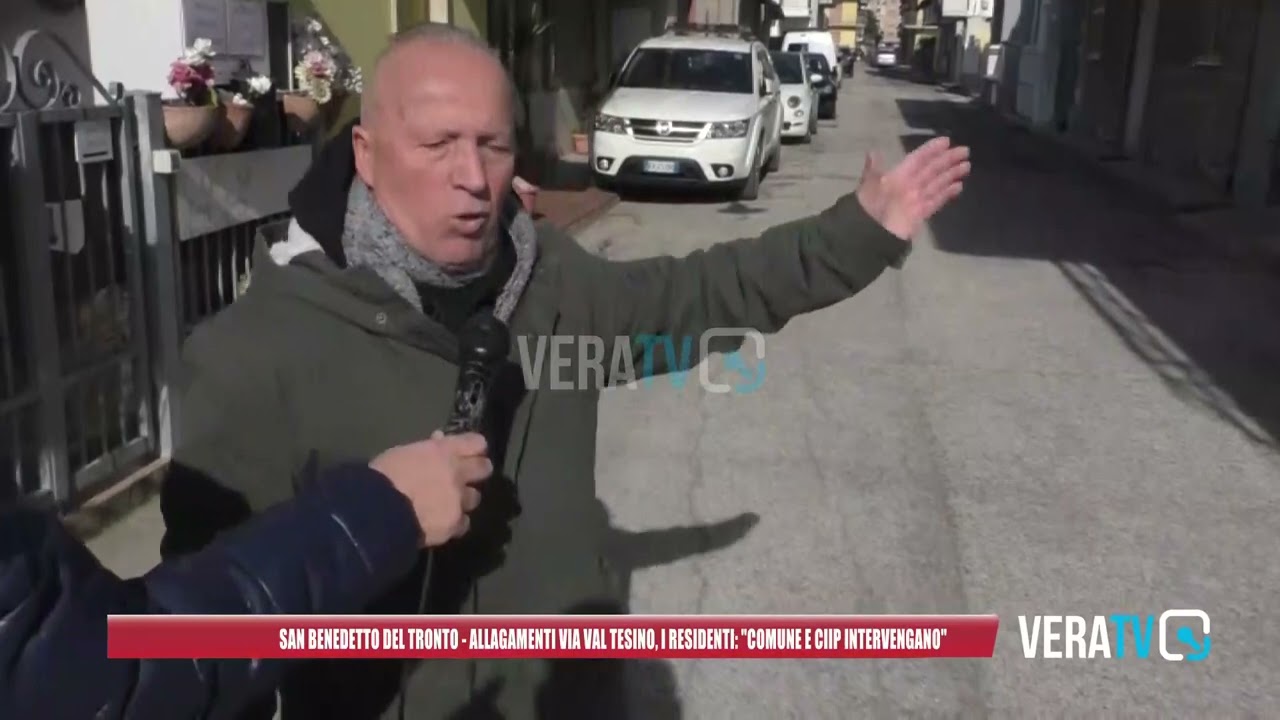 San Benedetto del Tronto – Allagamenti in via Val Tesino, i residenti: “Comune e Ciip intervengano”