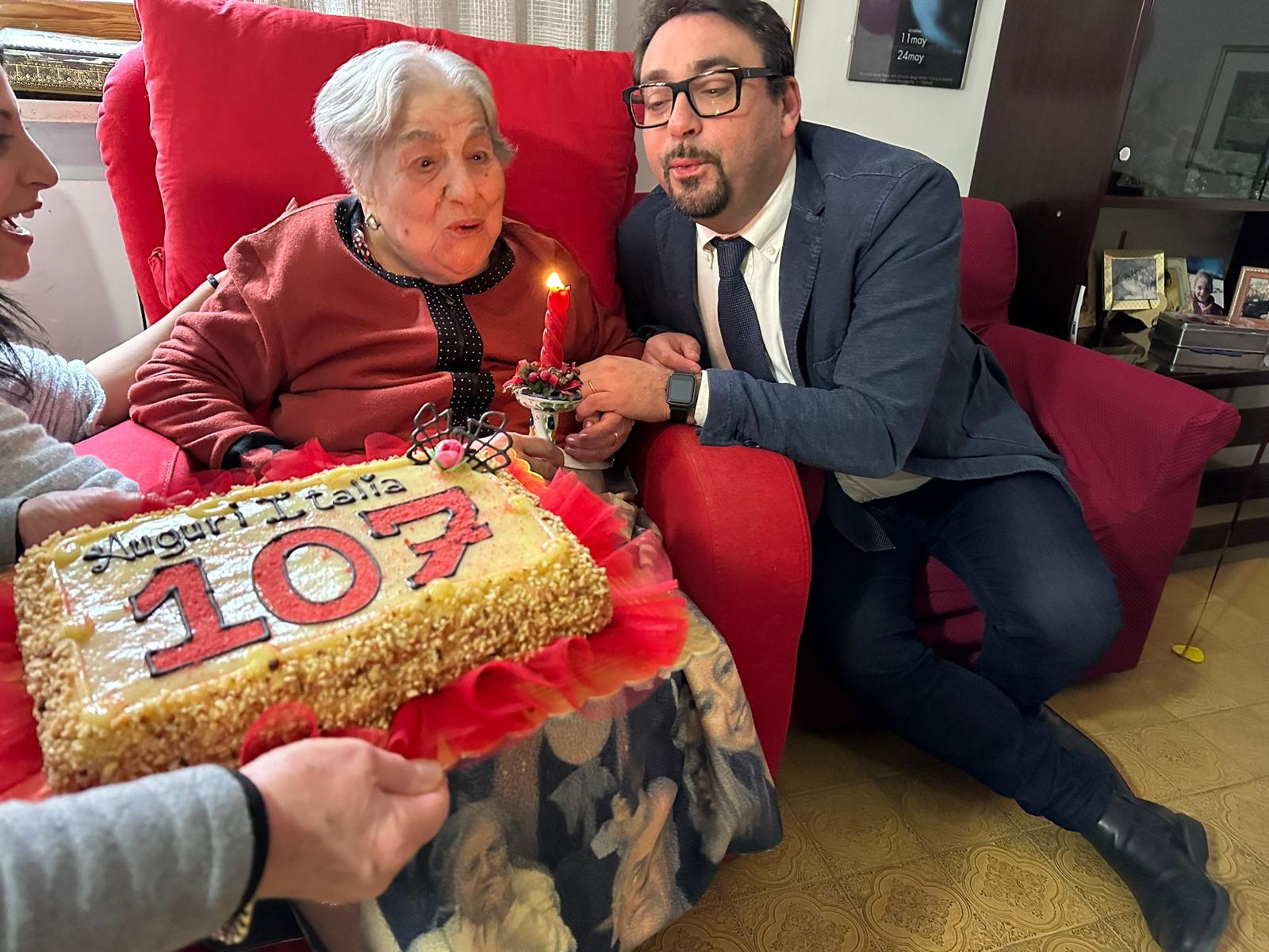 Teramo-La signora Italia festeggia 107 anni