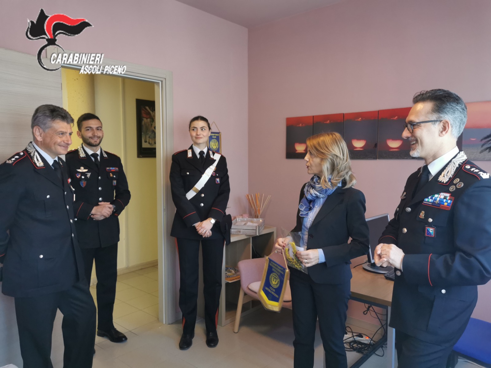 Violenza di genere, 157 interventi dei Carabinieri in un anno, da giugno “stanza rosa” anche a San Benedetto