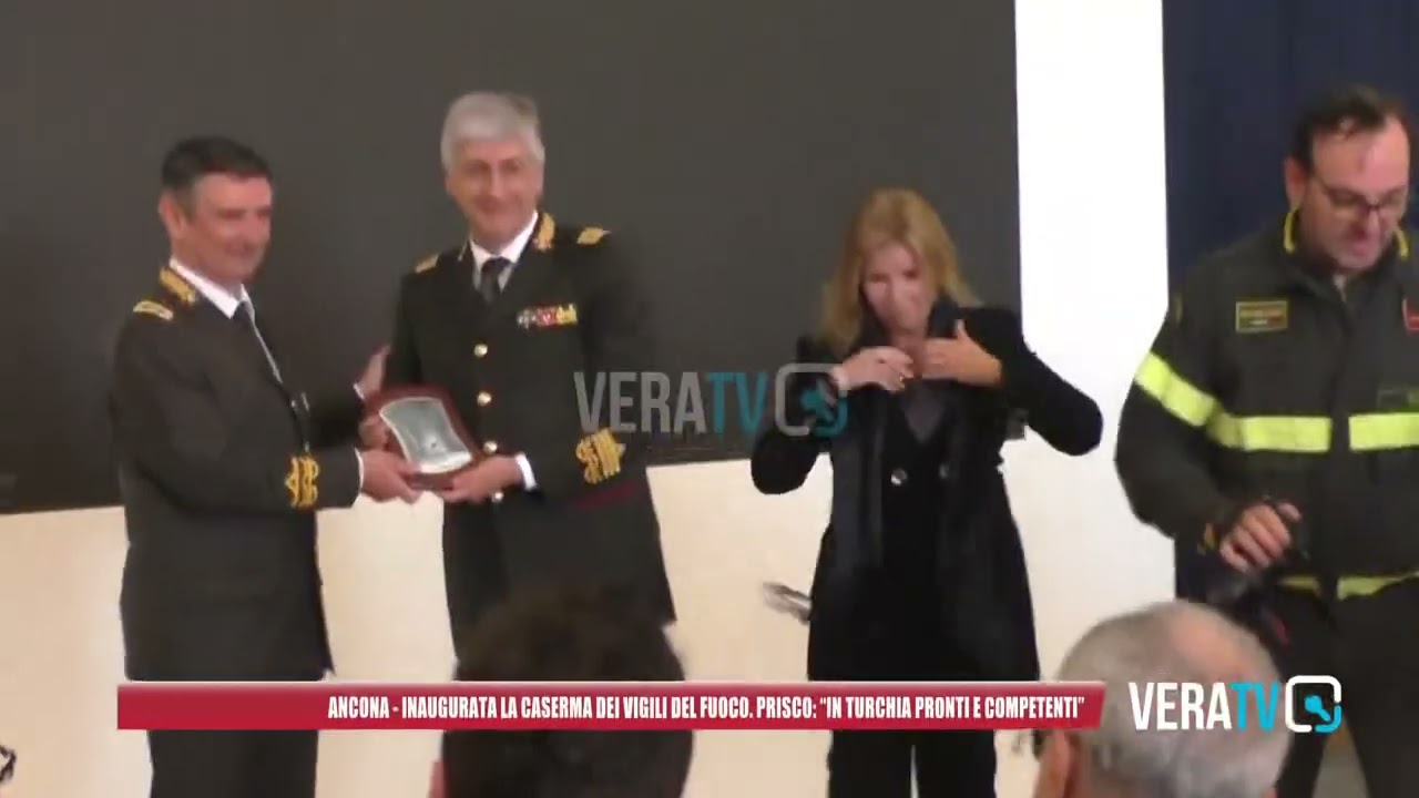 Ancona, il sottosegretario Prisco all’inaugurazione della nuova caserma dei Vigili del fuoco