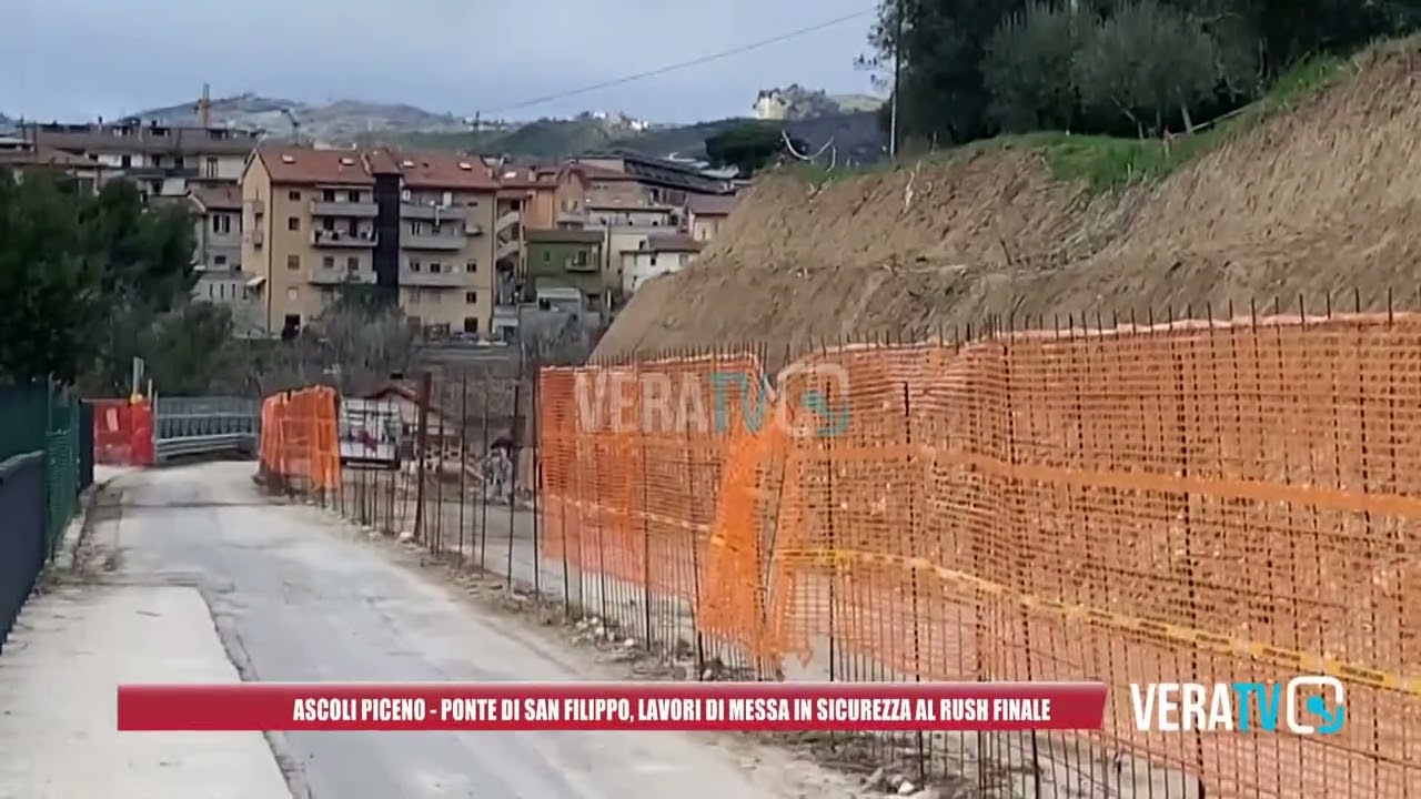 Ascoli Piceno – Ponte di San Filippo, lavori di messa in sicurezza al rush finale