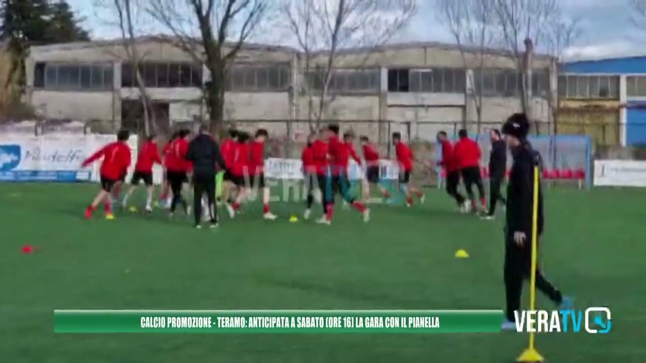 Calcio Promozione – Teramo, anticipata a sabato la sfida contro il Pianella