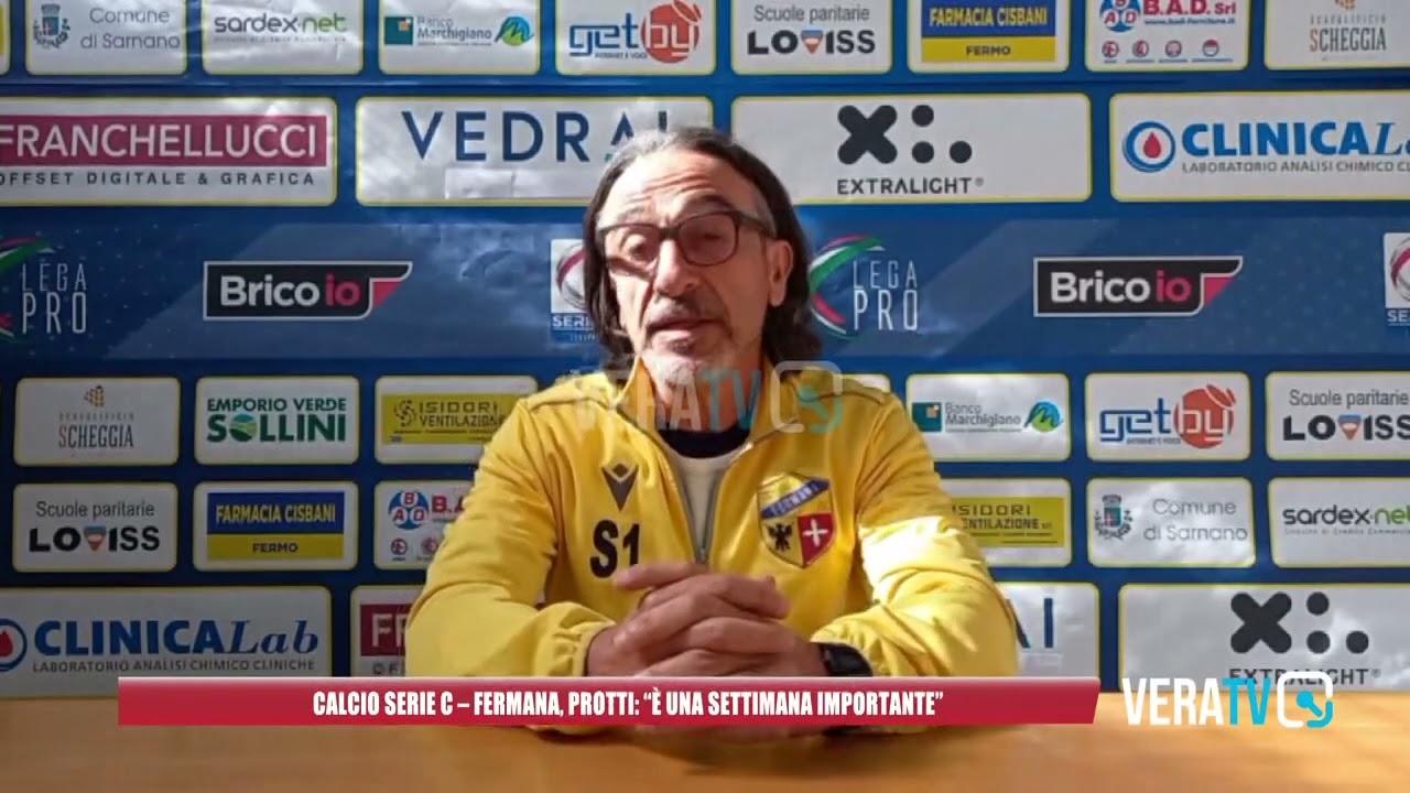 Calcio Serie C – Fermana, Protti: “È una settimana importante”