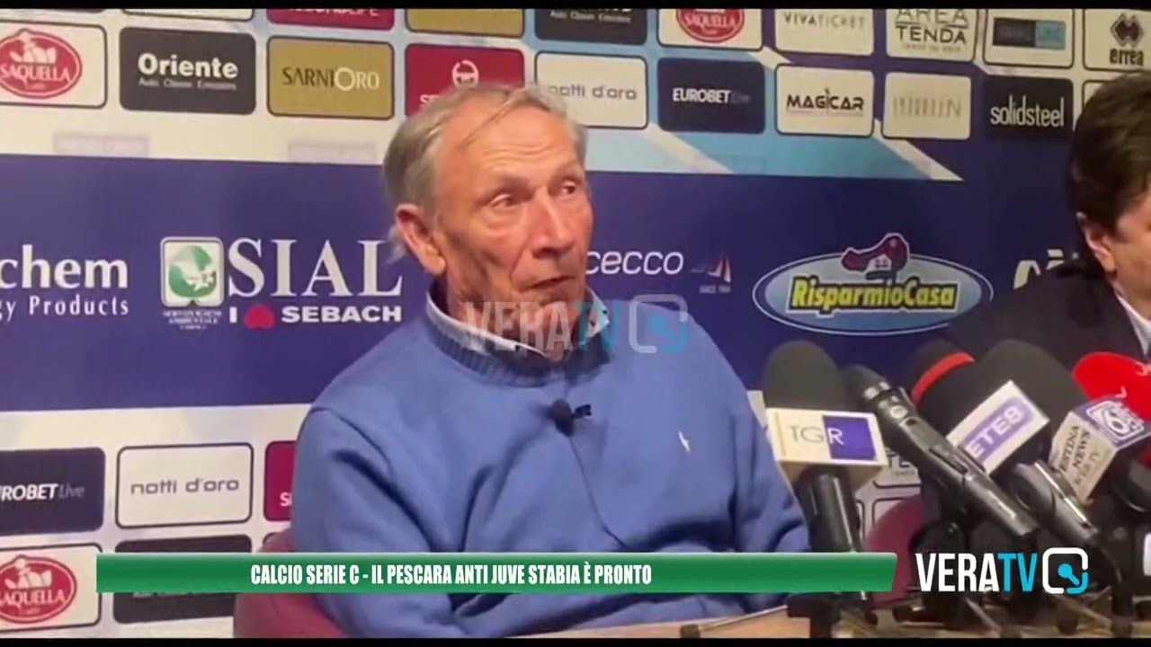 Calcio, serie C: il Pescara di Zeman pronto per la sfida contro la Juve Stabia