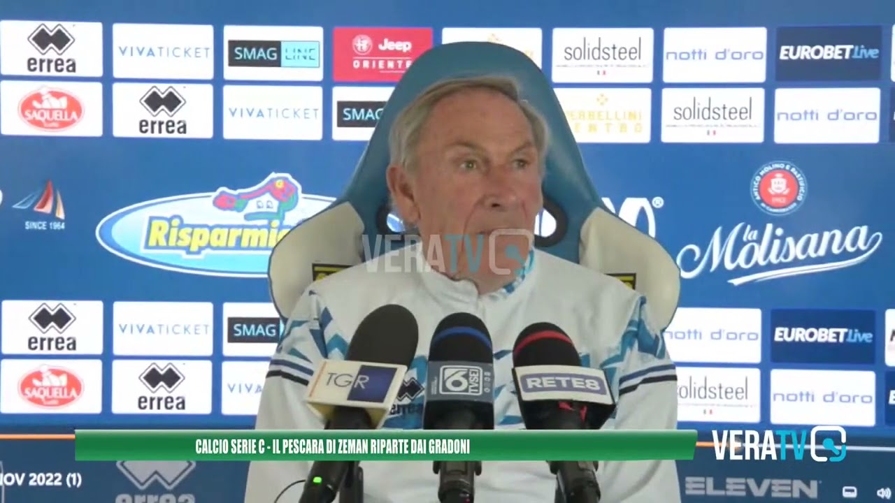 Calcio Serie C – Il Pescara di Zeman riparte dai gradoni per tentare di risollevarsi