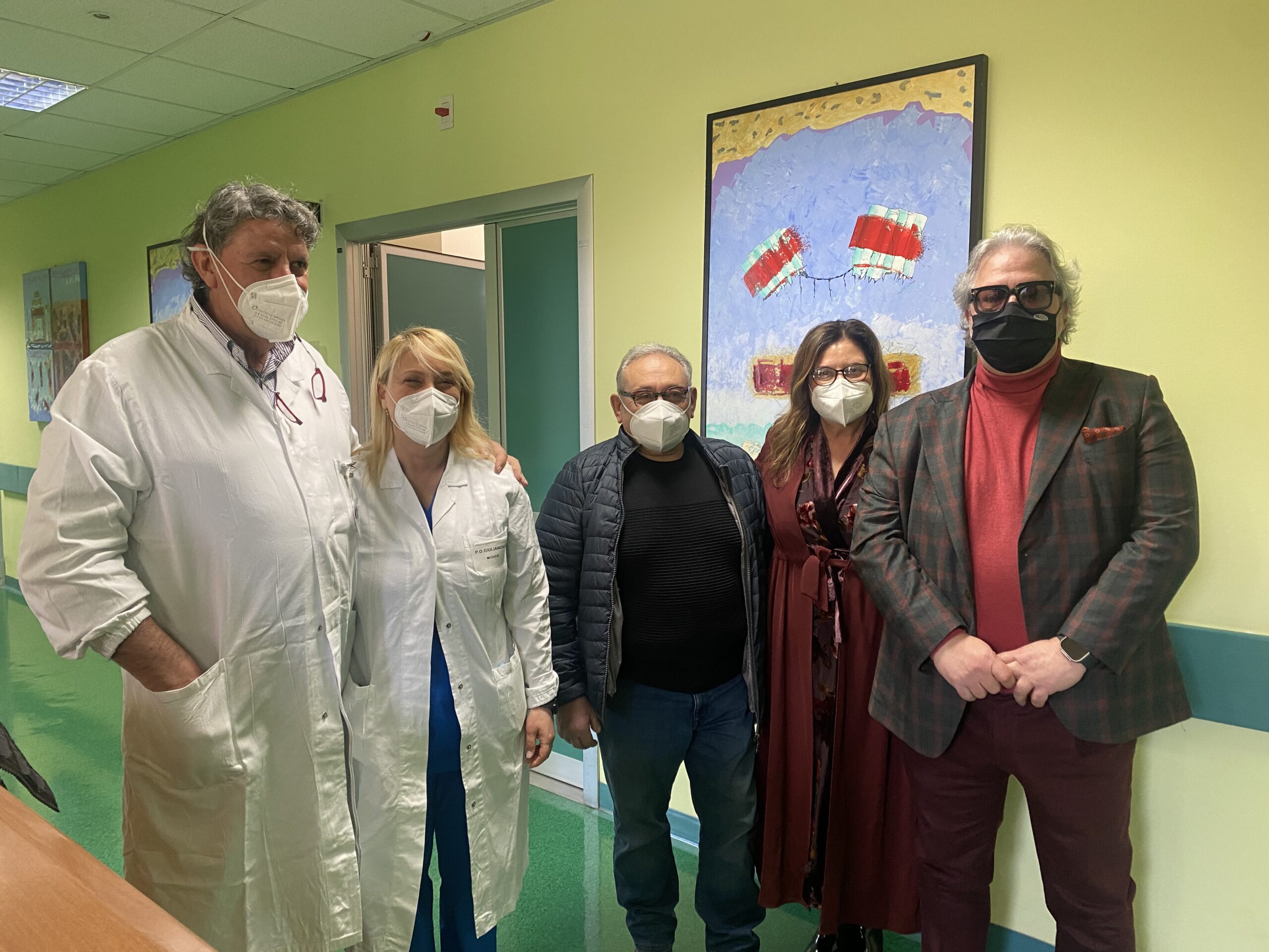 Giulianova-Due reparti dell’ospedale con i dipinti dell’ex responsabile del Pronto Soccorso Galiè