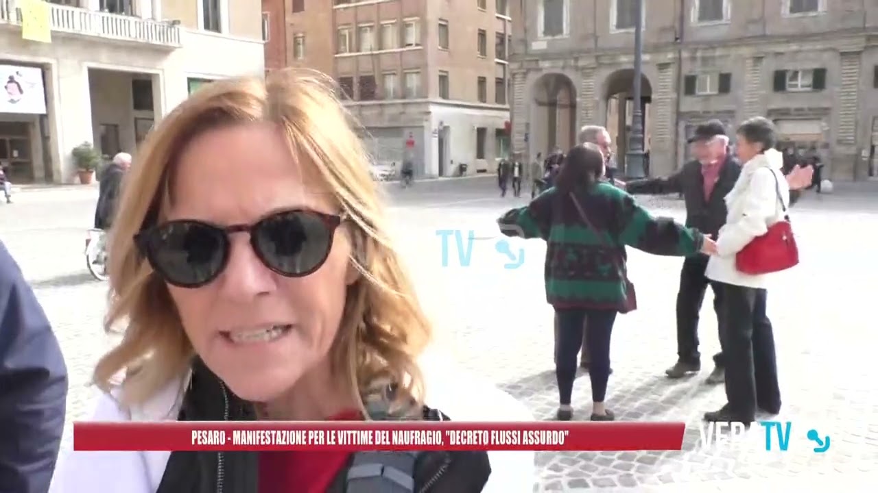 Pesaro – Manifestazione davanti alla prefettura: “Giustizia e verità per le vittime di Cutro”